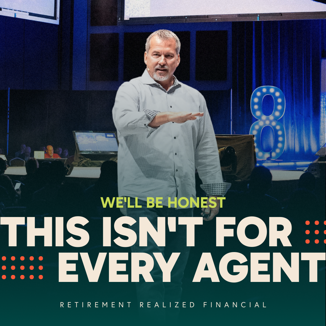Retirement Realized Financial Facebook ad: We'll Be Honest: This Isn't For Every Agent