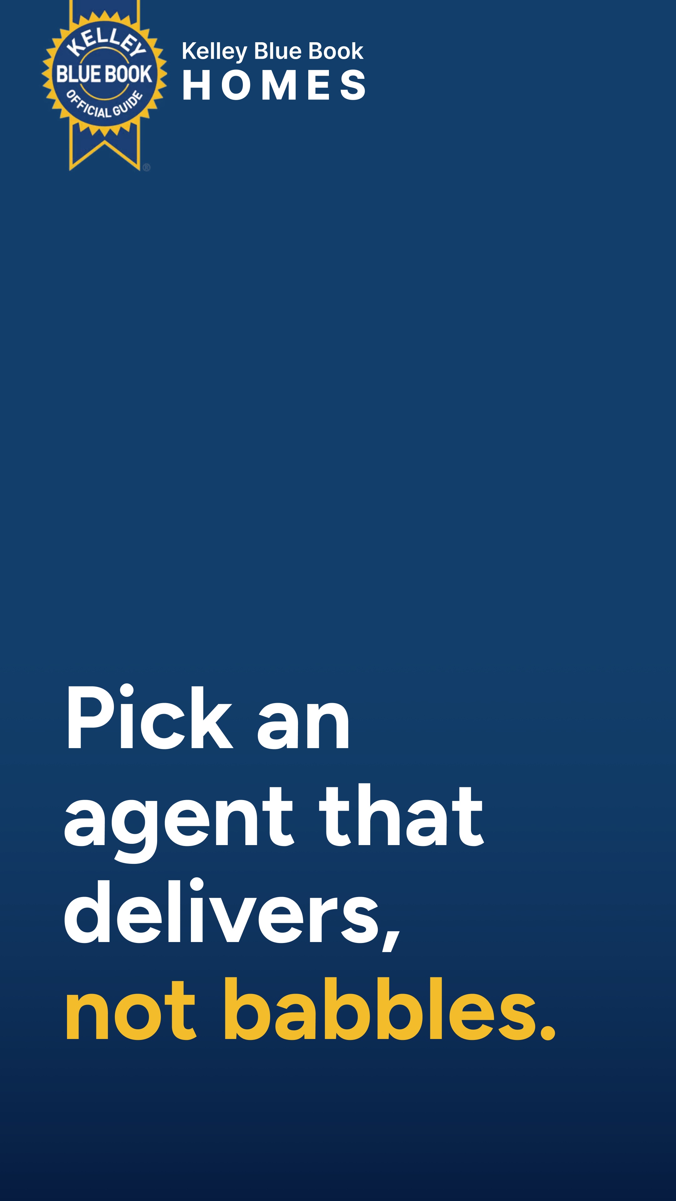 Kelley Blue Book Homes Facebook ad: Find a proven local agent