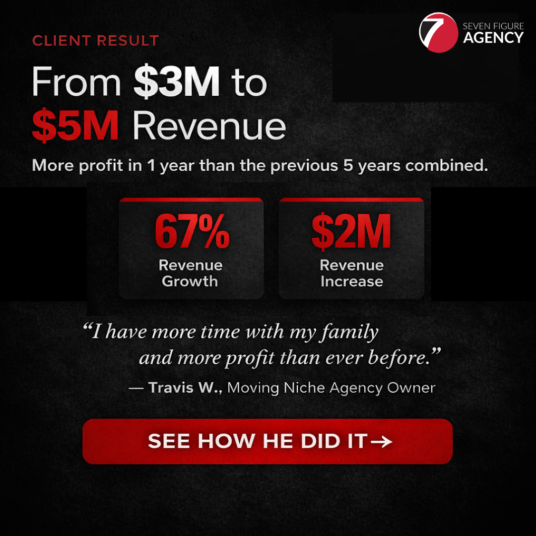 Seven Figure Agency Facebook ad