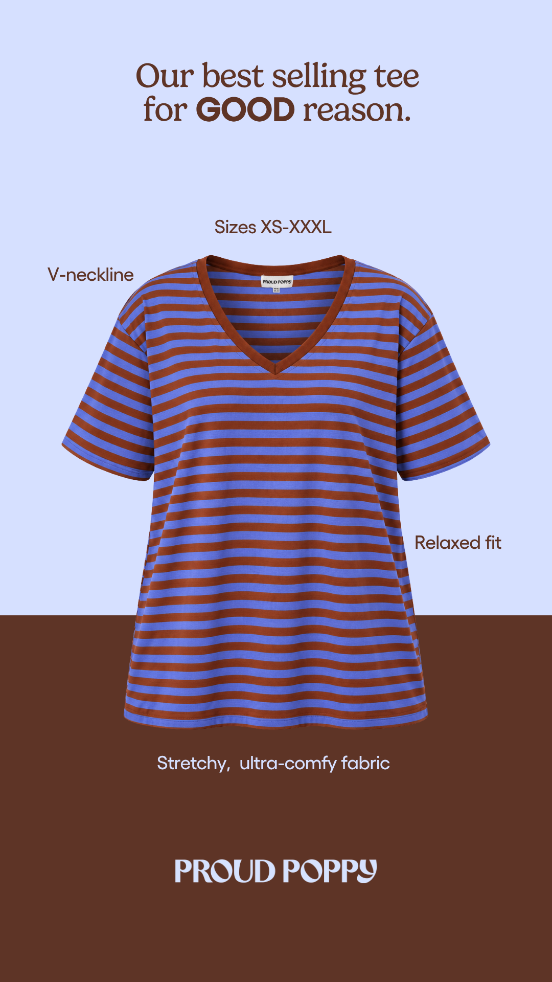 Proud Poppy Clothing Facebook ad: Stripes Made for Everyday