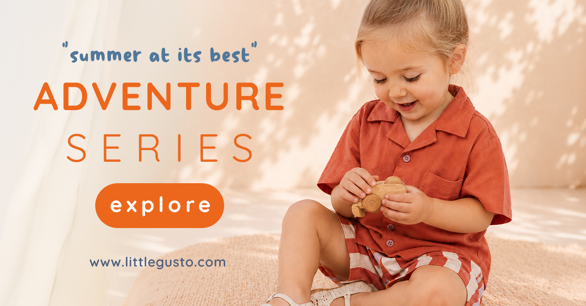 Little Gusto UK Facebook ad: Meet the Adventure Collection