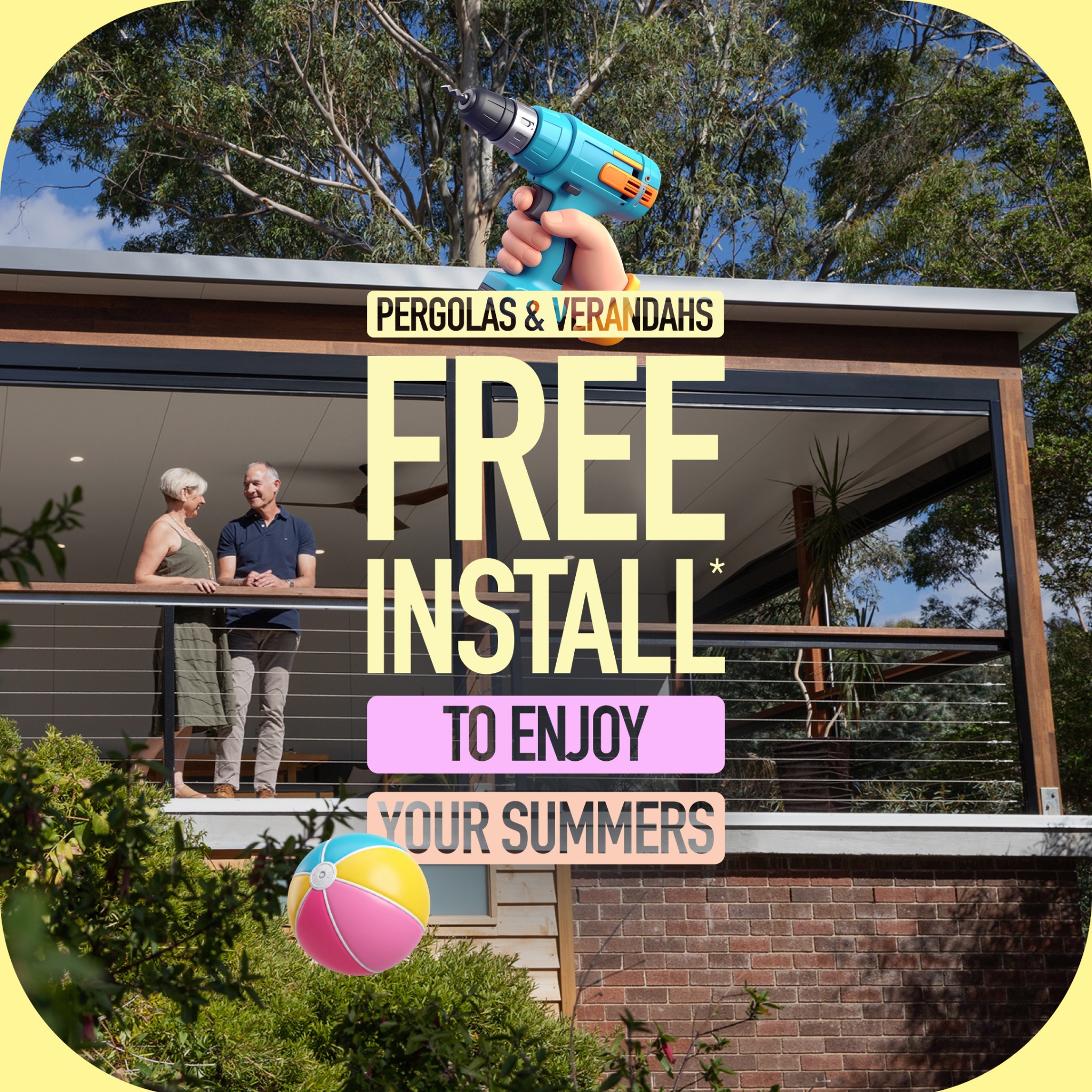 Australian Outdoor Living Facebook ad: 4.3 From 3200+ Product Reviews