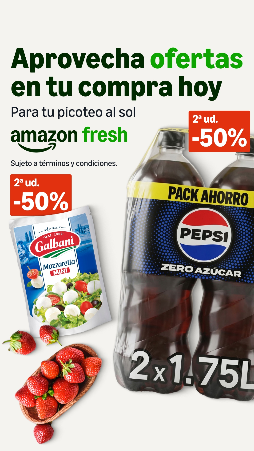 Amazon Fresh ES Facebook ad