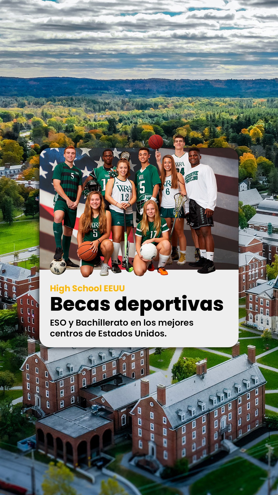 Deaquiparafuera DPF Facebook ad: BECAS para estudiar en EEUU
