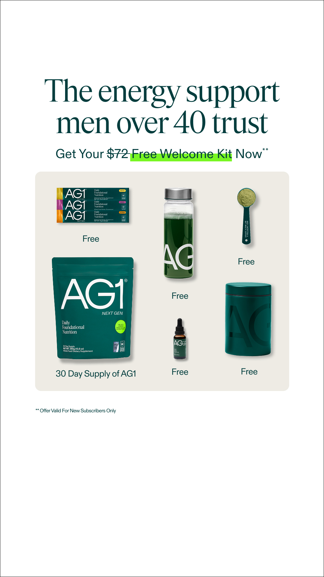 AG1 by Athletic Greens Facebook ad