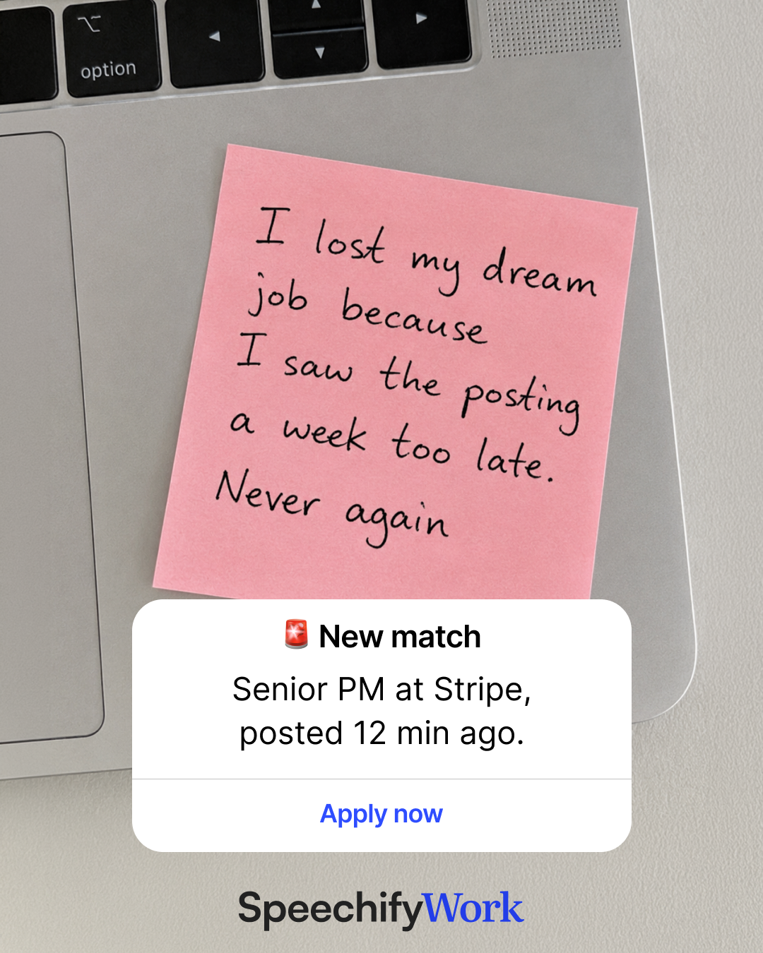 Speechify Facebook ad
