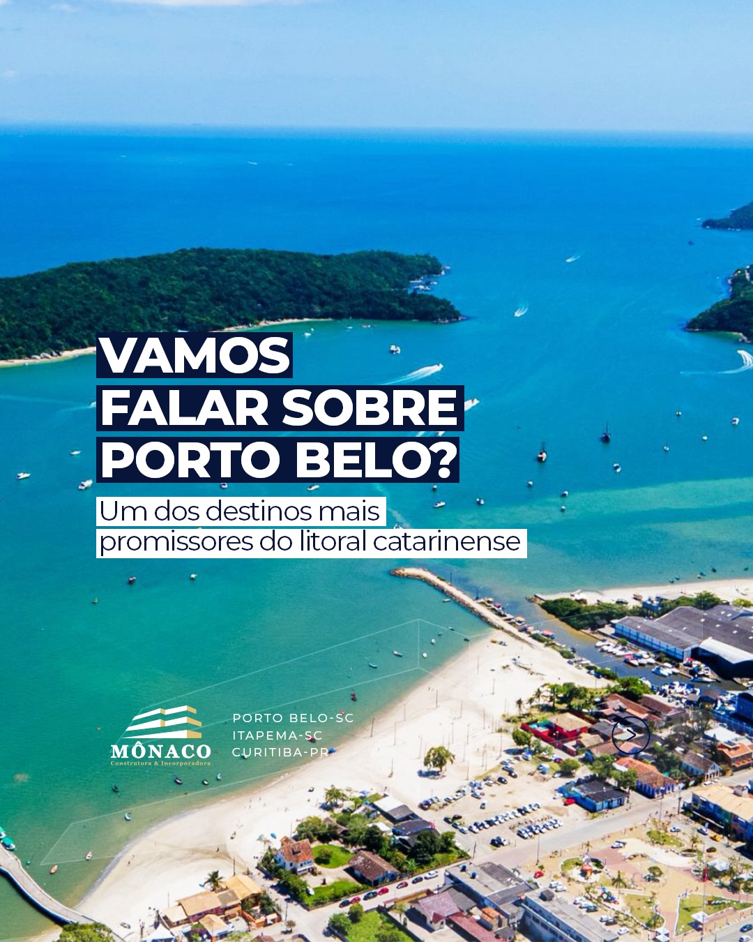 Monaco Construtora Facebook ad: Porto Belo é uma cidade que cresce de…