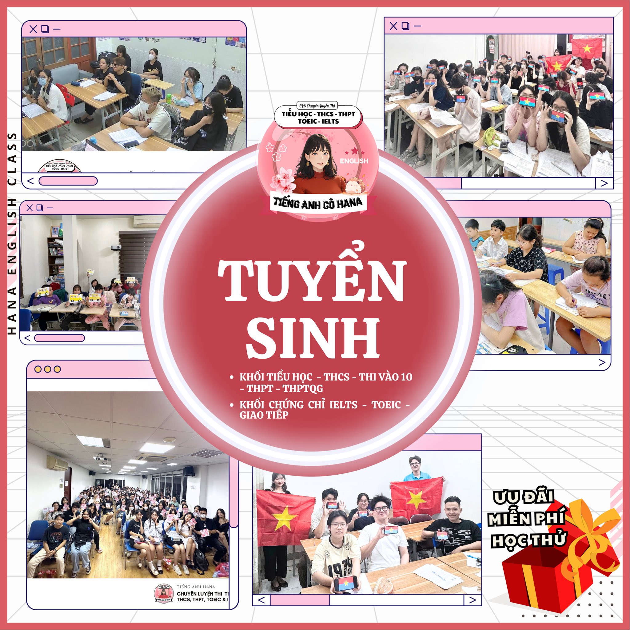 Học Tiếng Anh cùng cô Hana Facebook ad: TUYỂN SINH LỚP TIẾNG ANH NĂM HỌC 2025-2026…