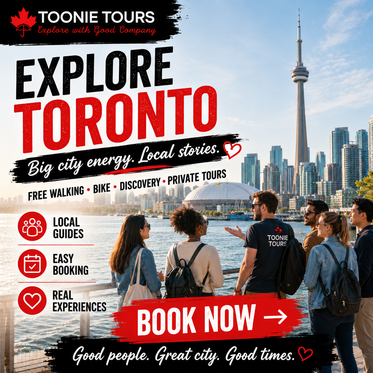 Toonie Tours Facebook ad