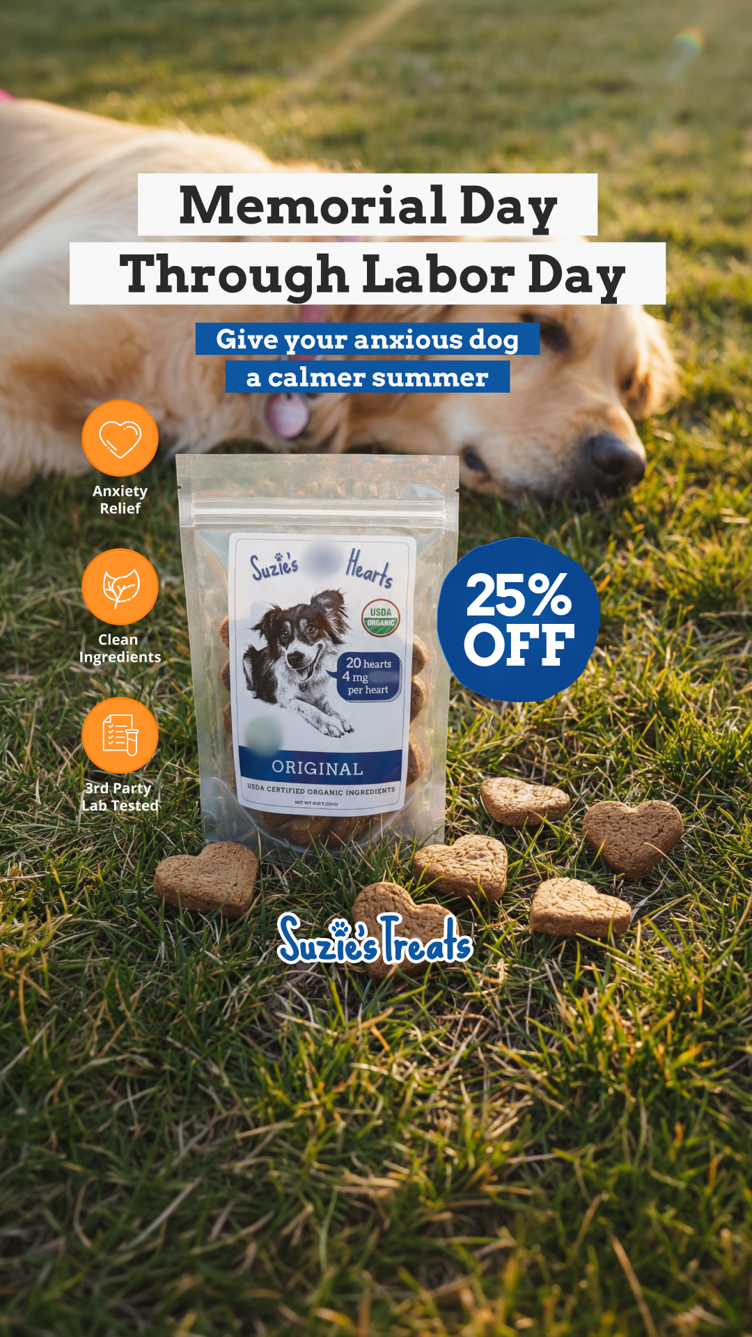 Suzie's Pet Treats Facebook ad