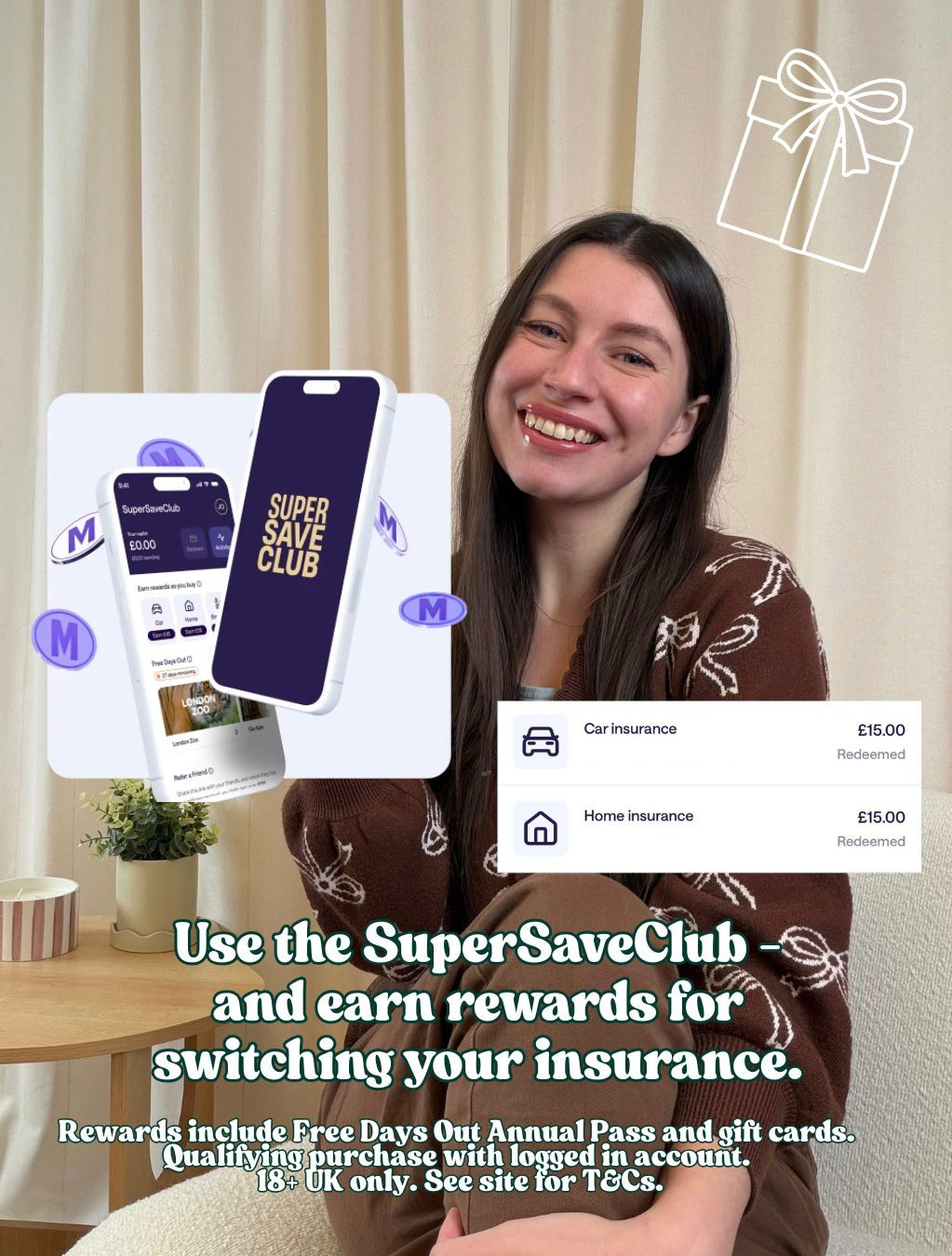 Amy's Budgeting Facebook ad: MoneySuperMarket
