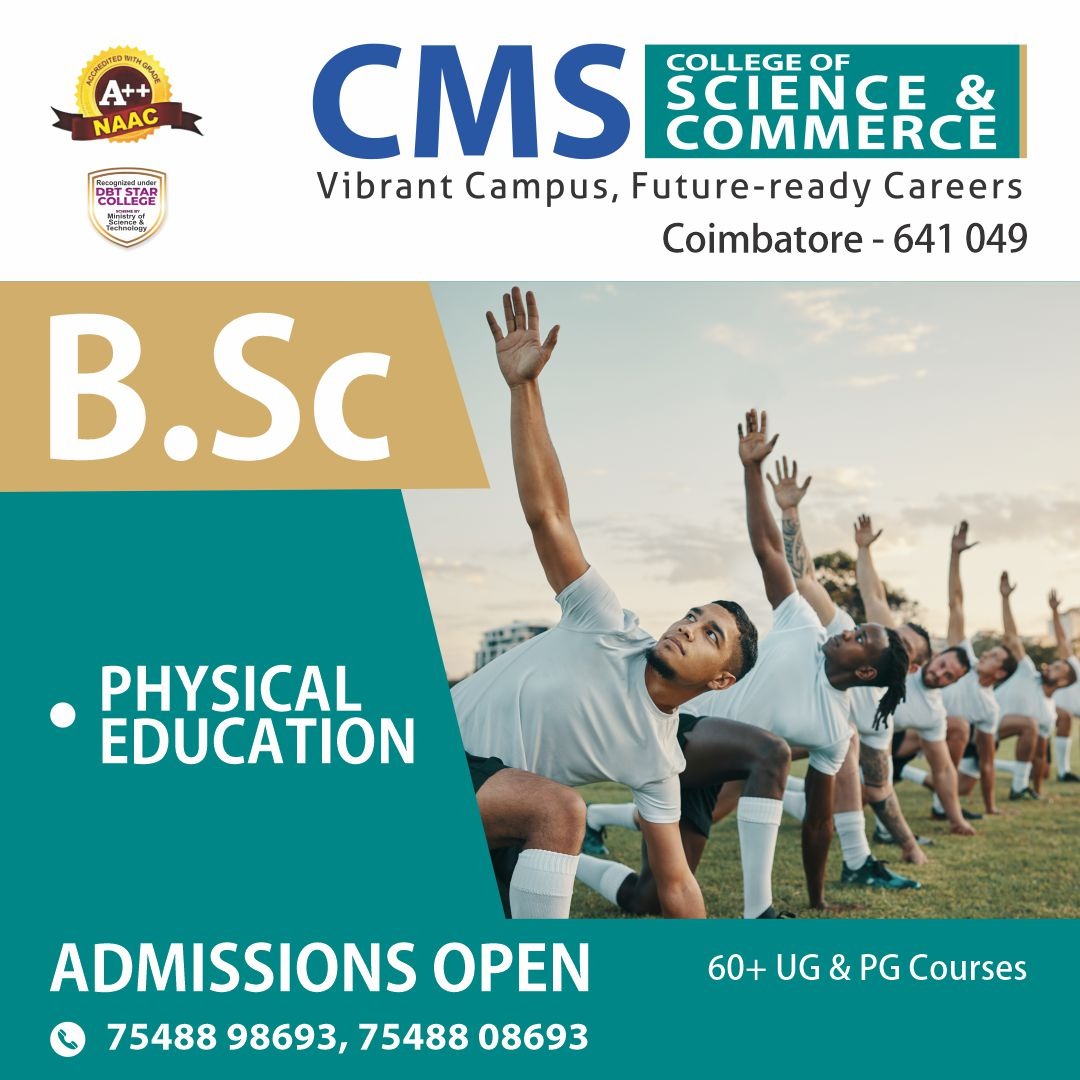 CMS college of science and commerce Facebook ad from May 15, 2026