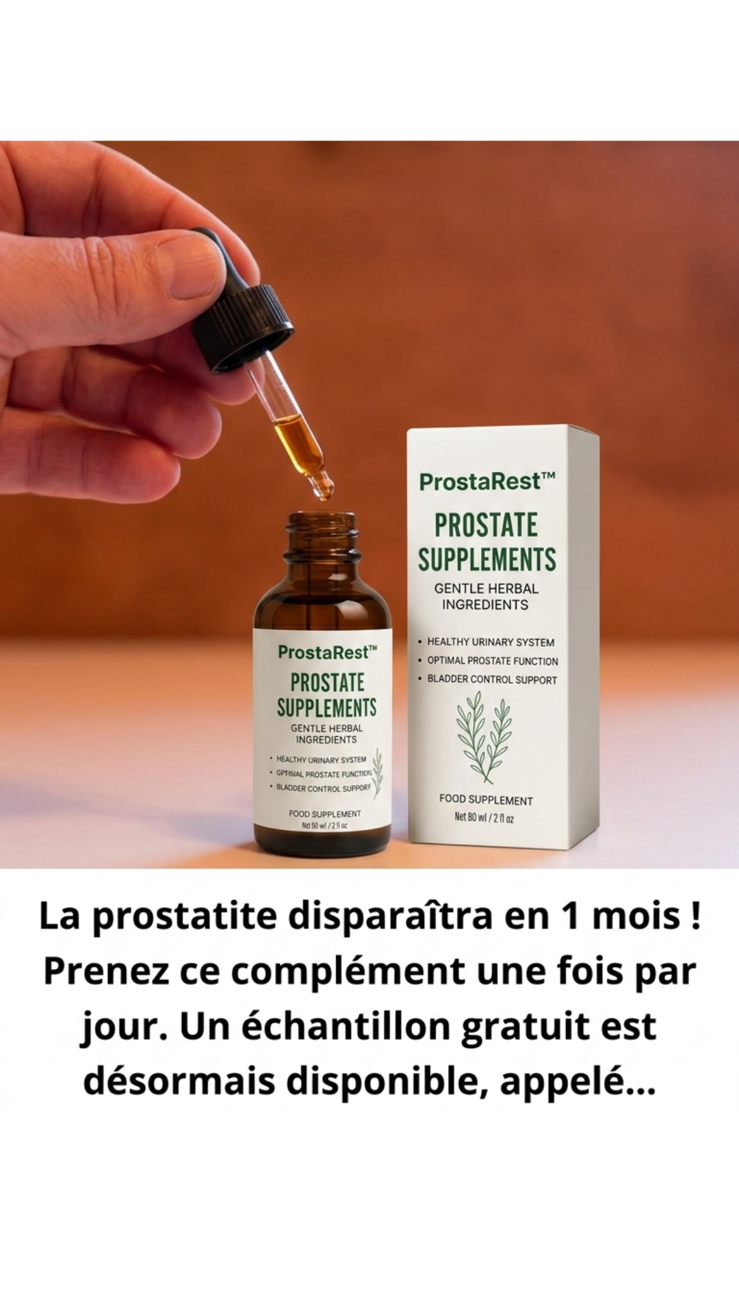 Parcours Bien-Être Facebook ad: Moins de passages aux toilettes la nuit