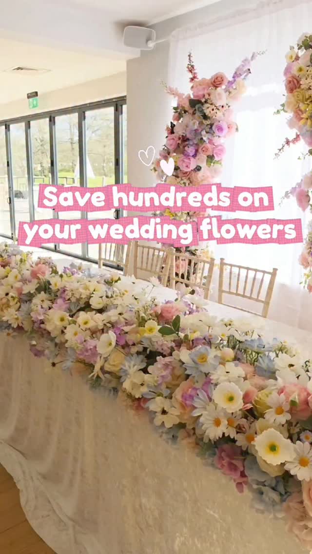 The Floral Hire Facebook ad: Save hundreds on your wedding flowers without compromising…