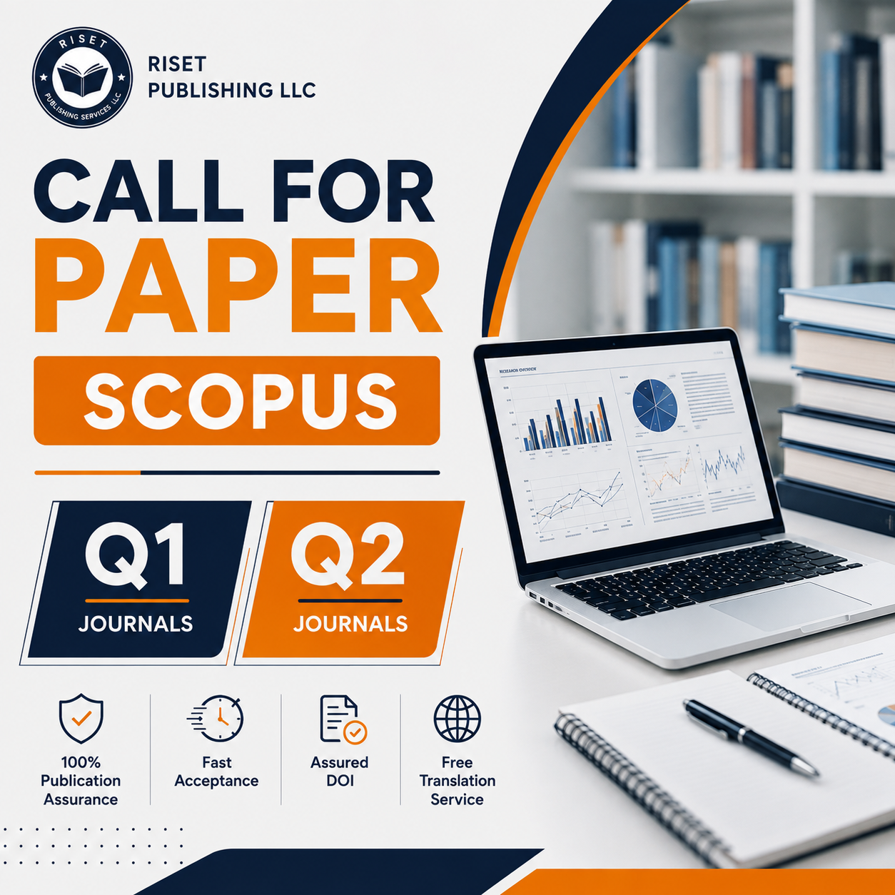Riset Publishing Services LLC Facebook ad: Publish in Scopus Q1 & Q2 Journals