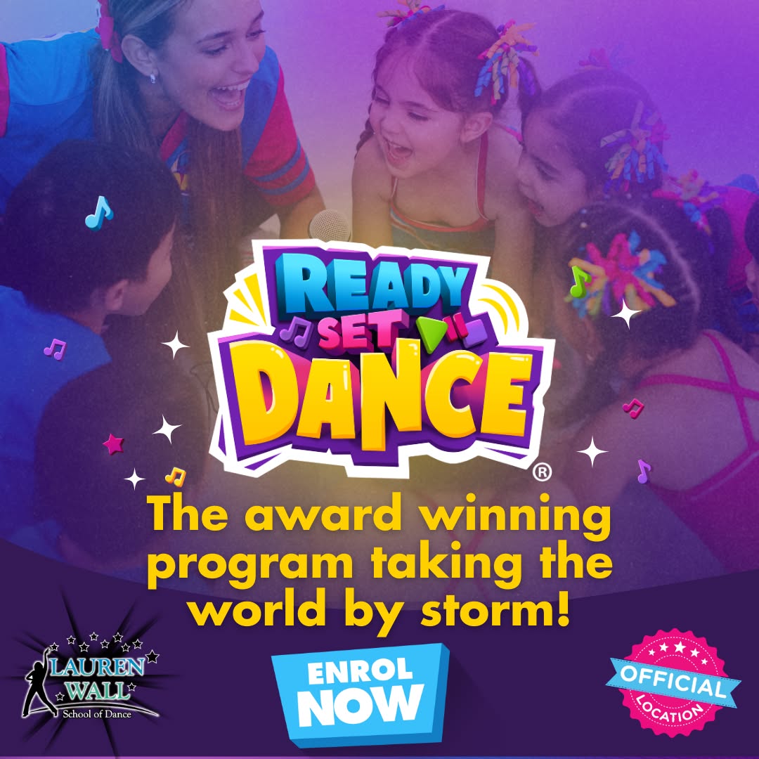 Lauren Wall School of Dance Facebook ad: Join our preschool dance classes in 2025.