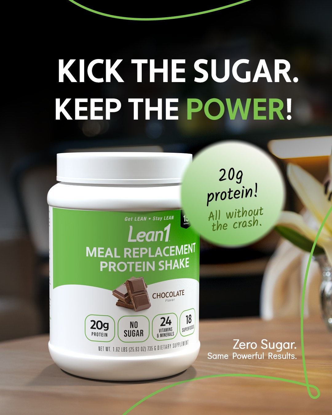 Nutrition53 Facebook ad: The Best Fat Burning Meal Replacement Shake