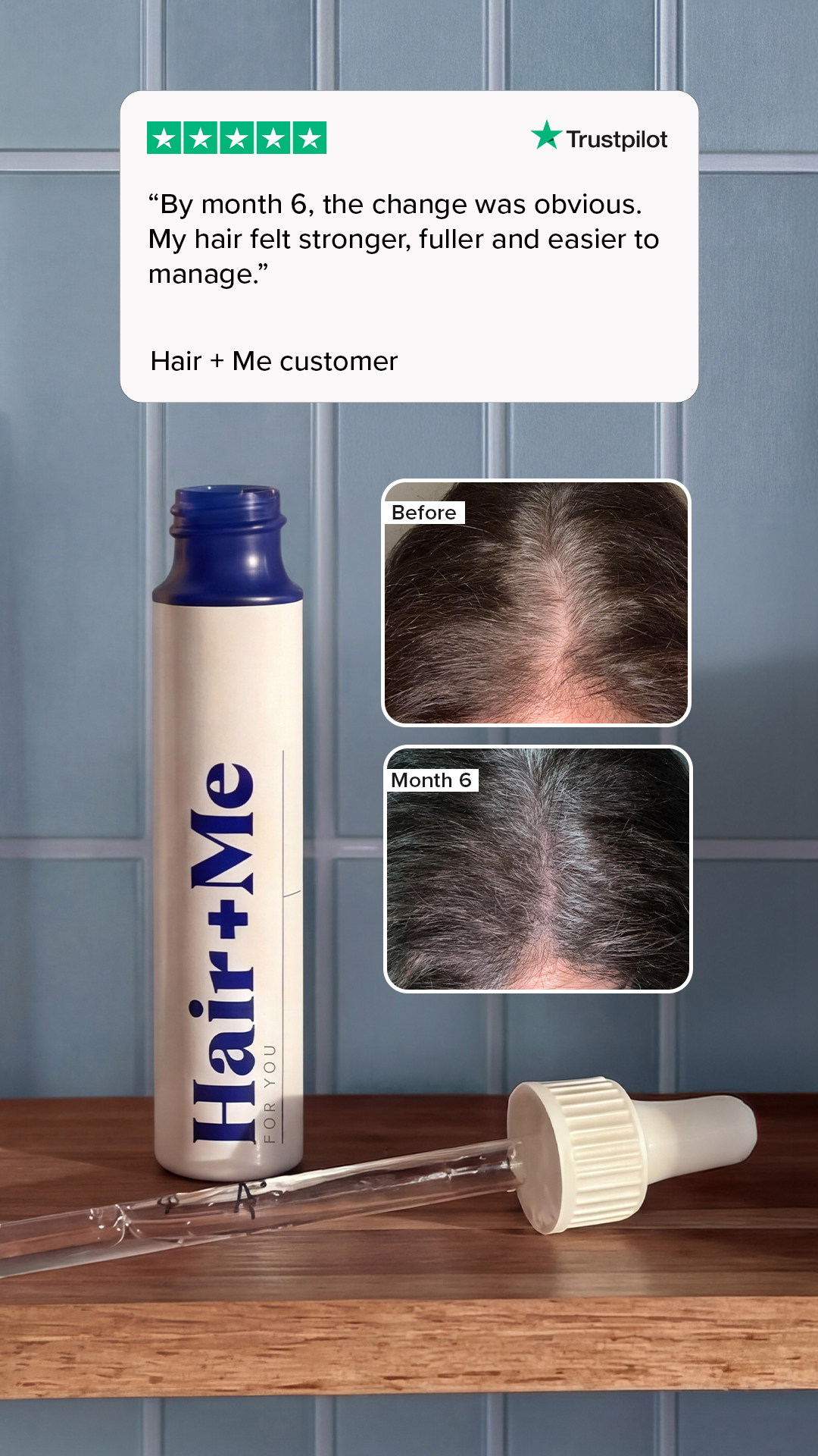Hair + Me Facebook ad