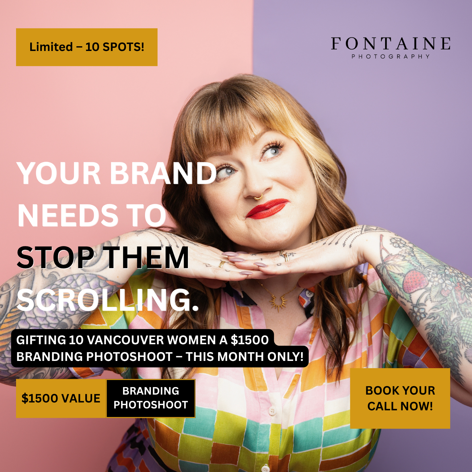 Fontaine Photography - Vancouver Portrait Studio Facebook ad: Vancouver Women In Business [Branding Shoot]