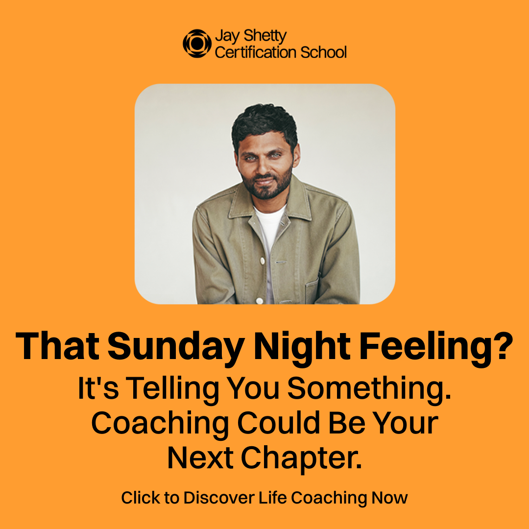 Jay Shetty Certification School Facebook ad