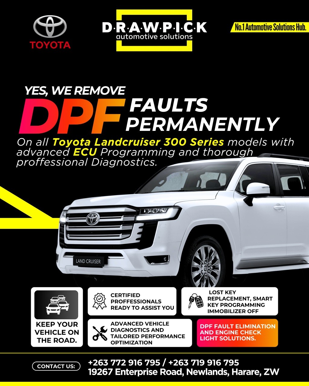 Drawpick ZW Facebook ad: Toyota Land Cruiser 300 Series Owners, Say Goodbye…