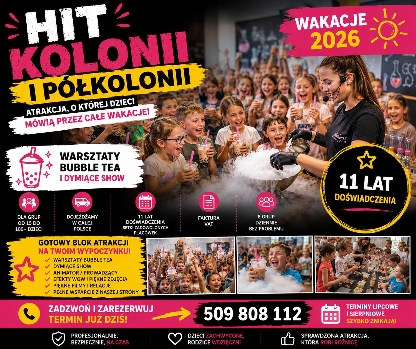 Centrum Innowacyjnej Edukacji Facebook ad: Sprawdź dostępność warsztatów na wakacje 2026