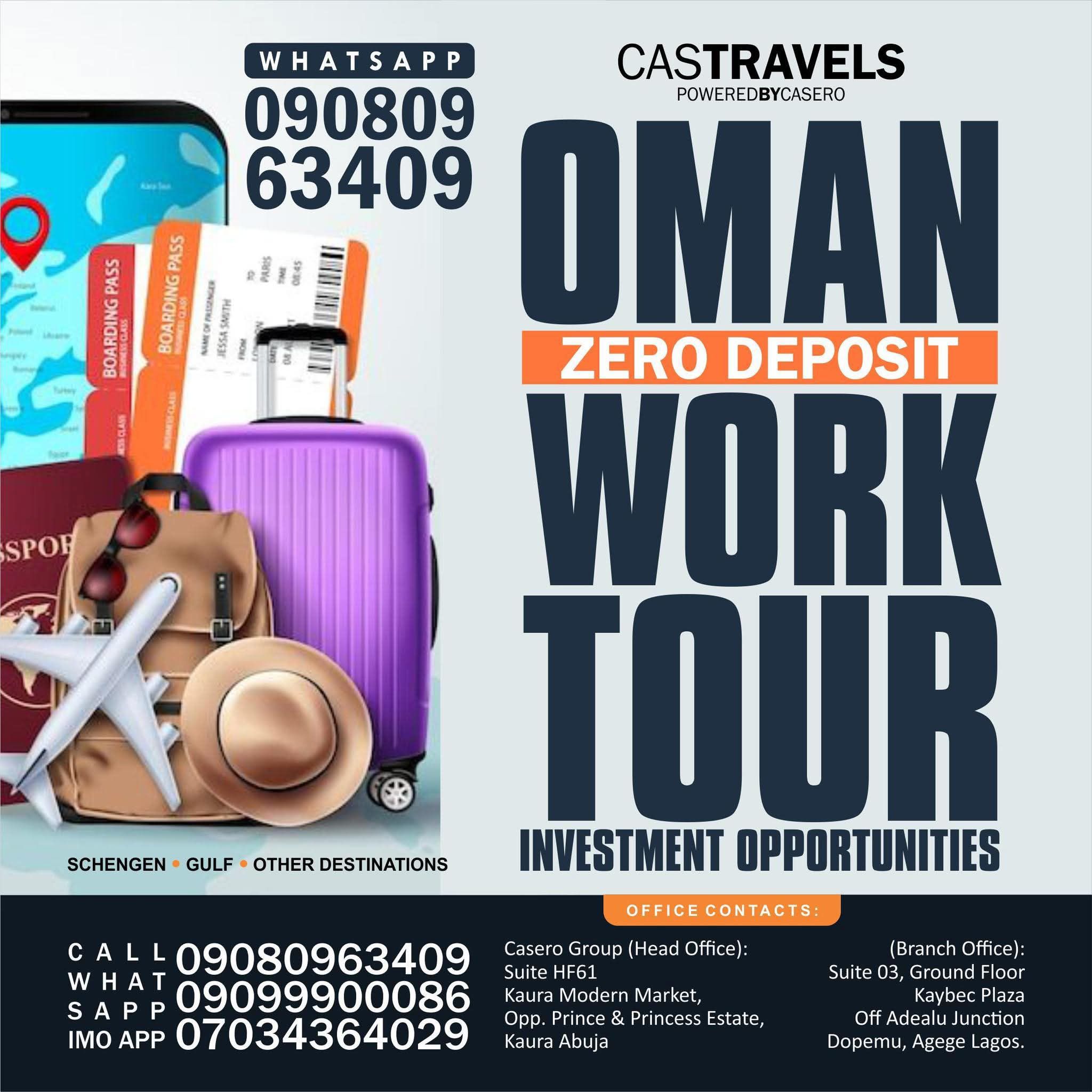 CAS Travels GROUP Facebook ad: OMAN is CALLING!