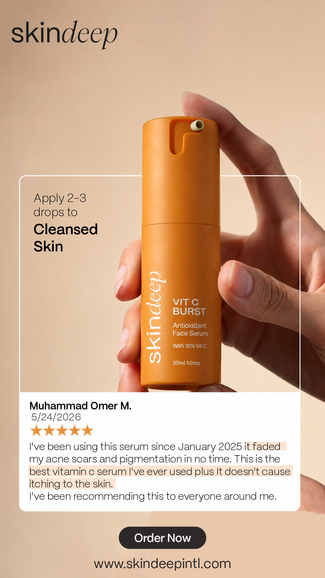 Skin Deep Facebook ad