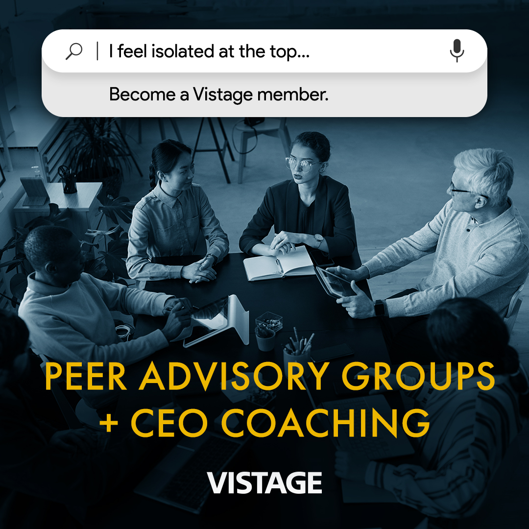 Vistage Worldwide Facebook ad