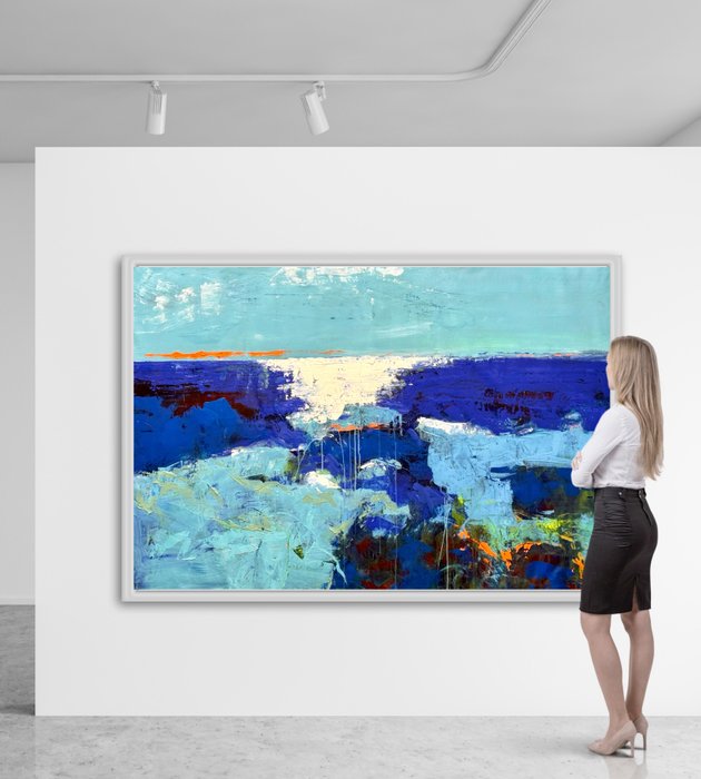 Angie Brooksby Art Facebook ad: Brooksby - Blue Vibe XXL
