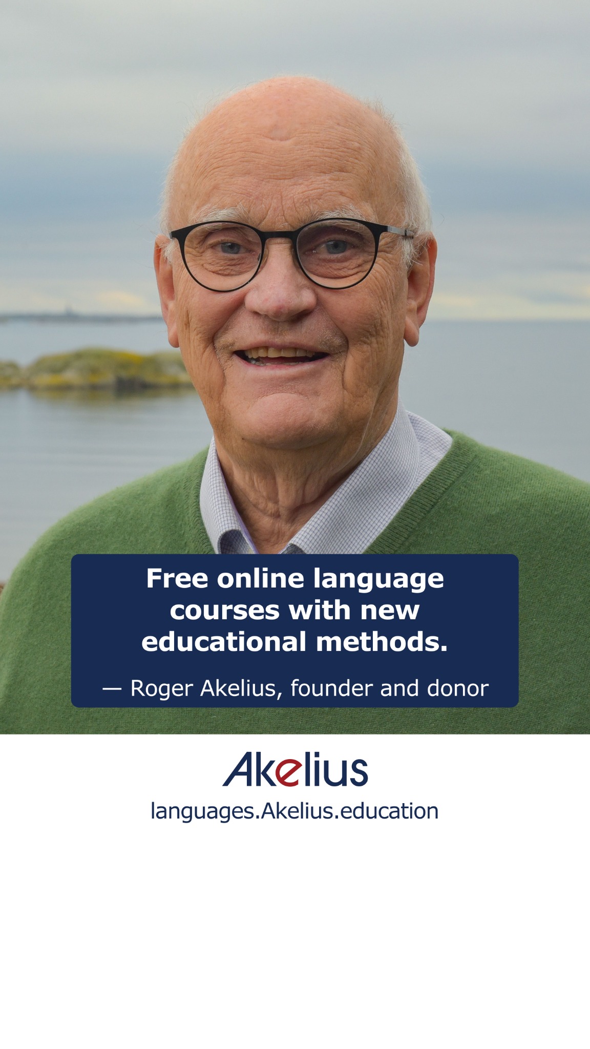 Akelius Languages Facebook ad