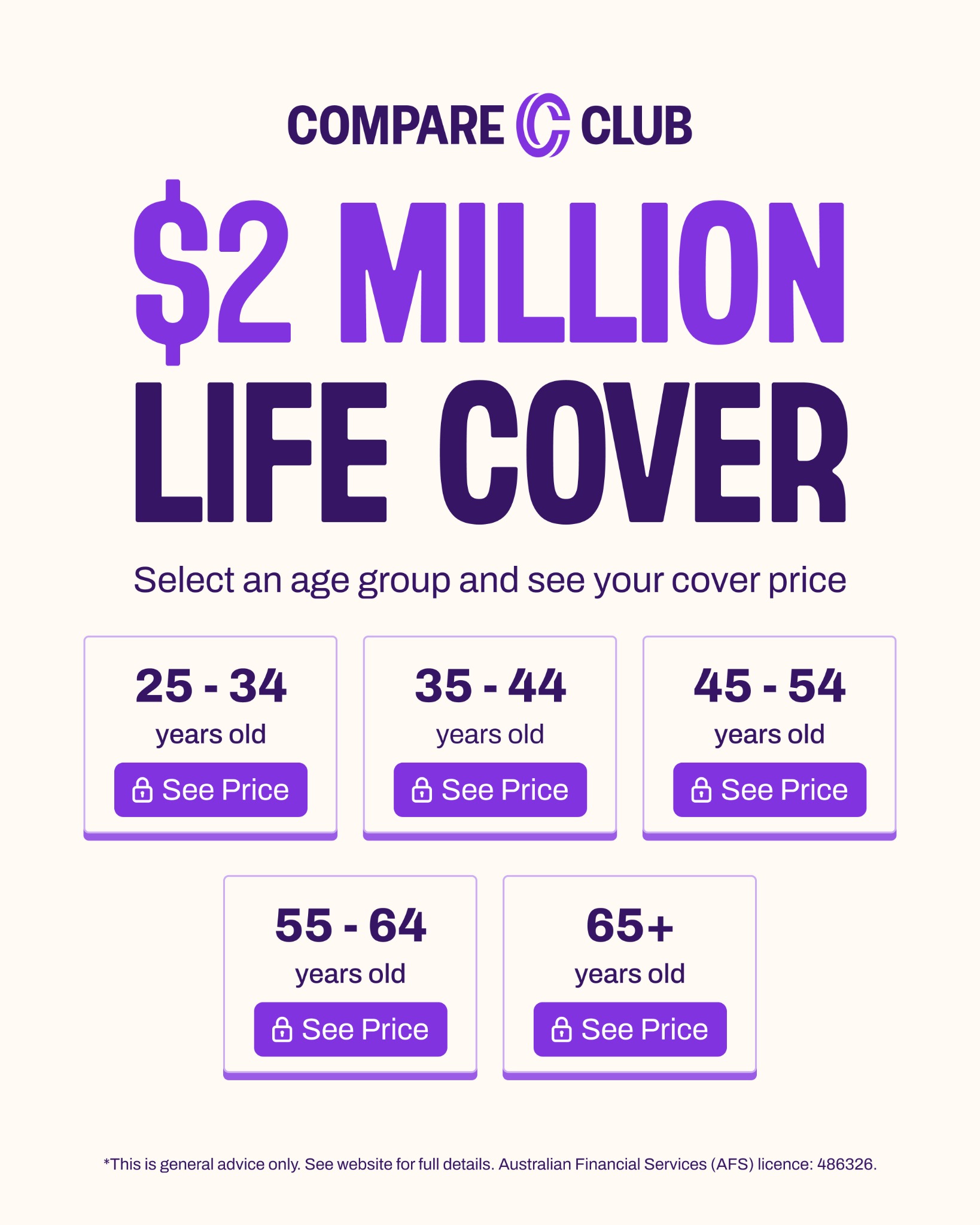 Compare Club Facebook ad
