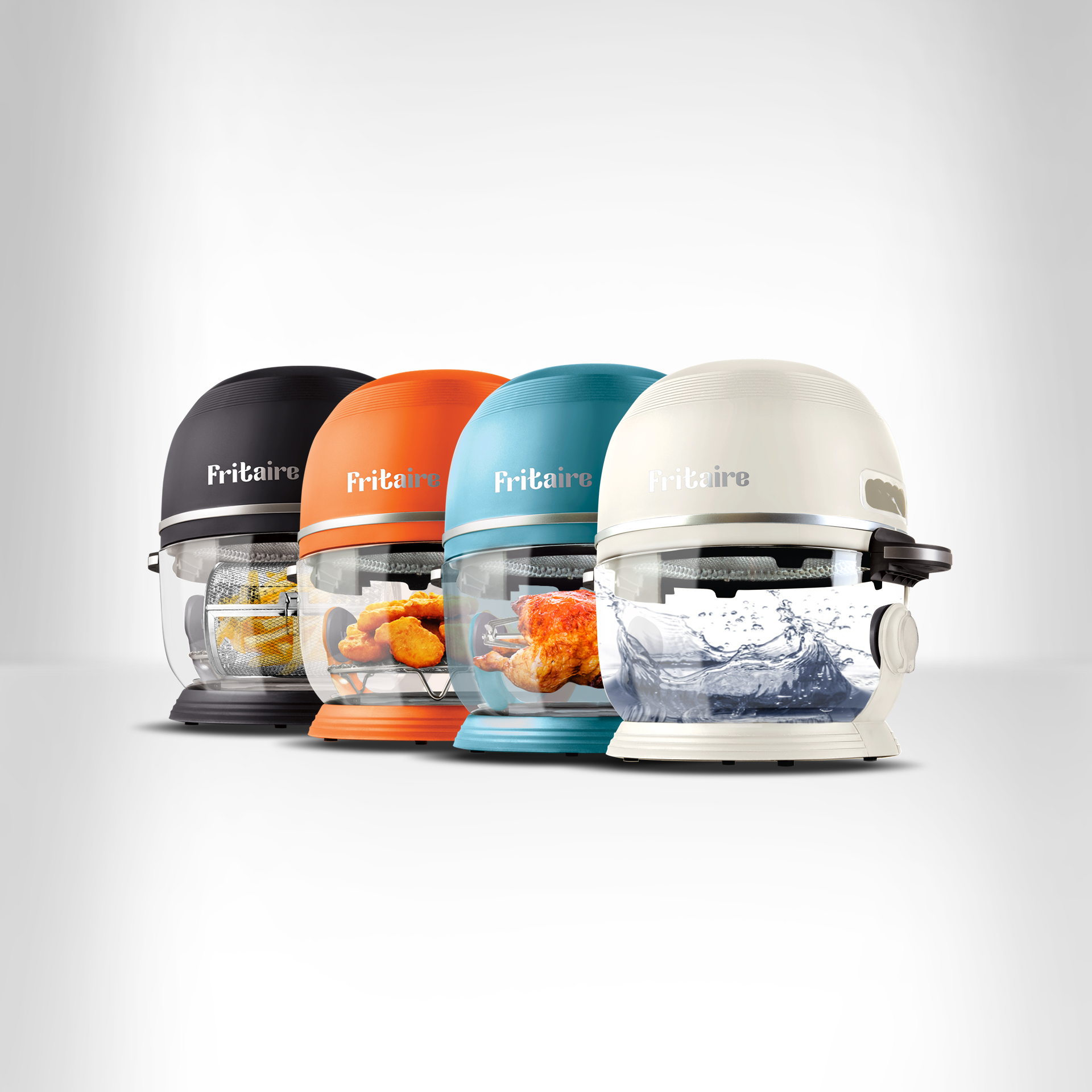Fritaire Facebook ad: Fritaire, the chic, fun, and self-cleaning air fryer…