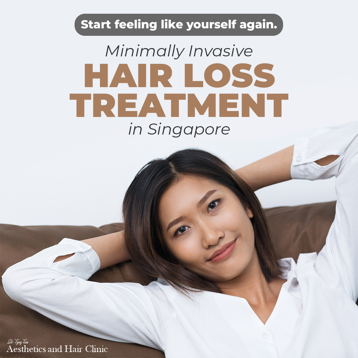 Dr Tyng Tan Aesthetics and Hair Clinic Facebook ad: Post-Baby Hair Loss Problems?