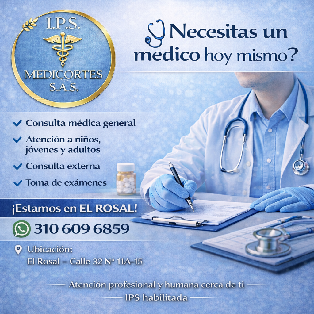 IPS Medicortes SAS Facebook ad: Atención médica en El Rosal