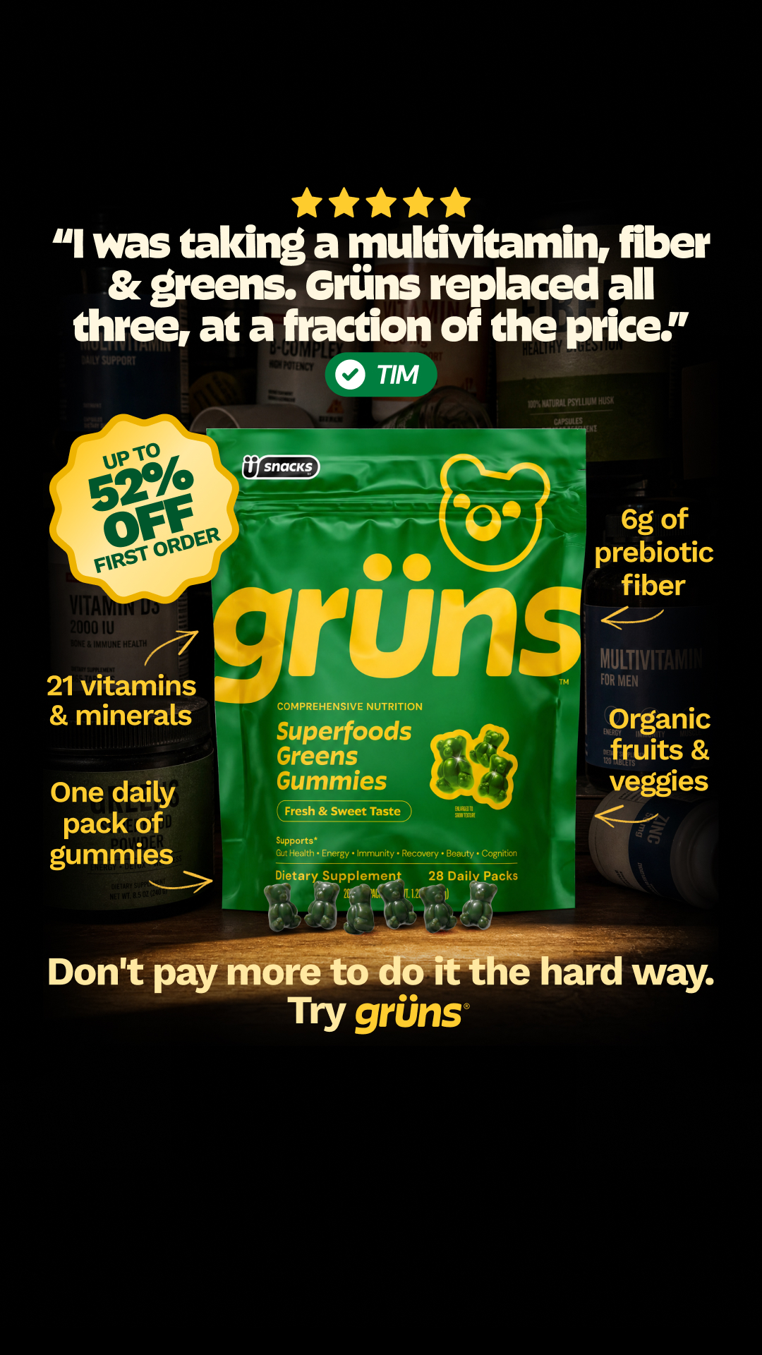 Grüns Facebook ad