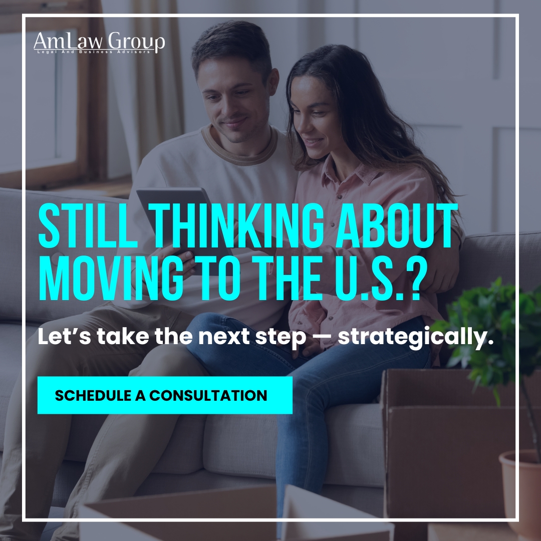 AmLaw Group Global Investor Immigration Facebook ad from May 20, 2026