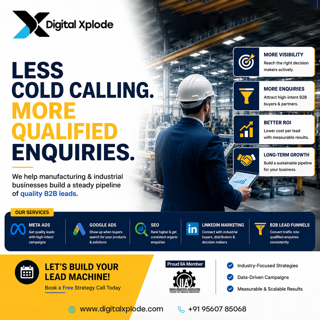 Digital Xplode Facebook ad: Generate Qualified B2B Enquiries