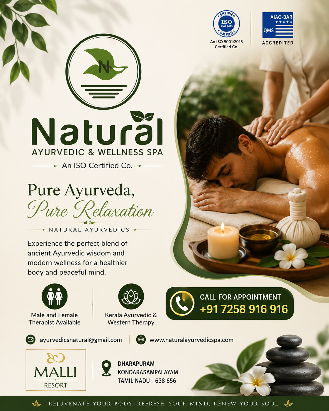 Natural Ayurvedic & Wellness Spa Facebook ad
