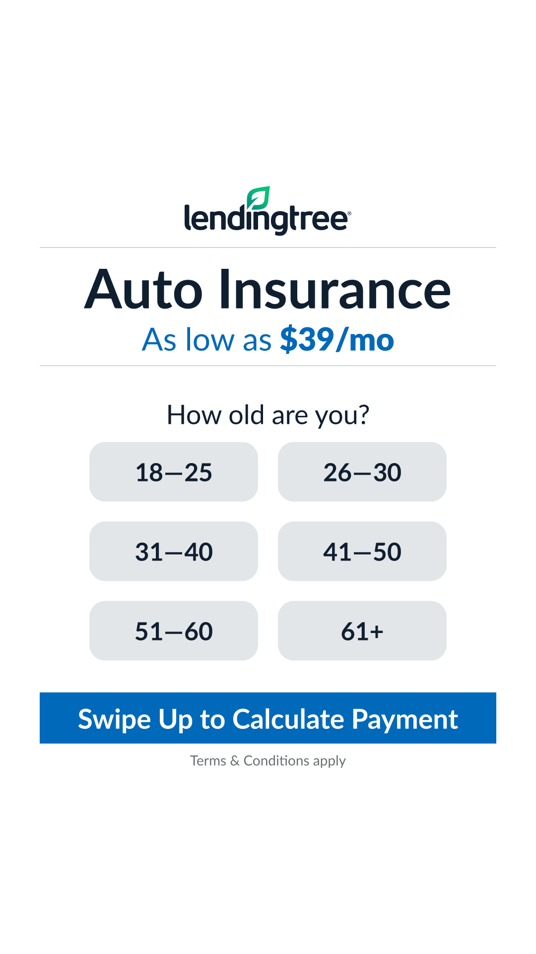 LendingTree Facebook ad