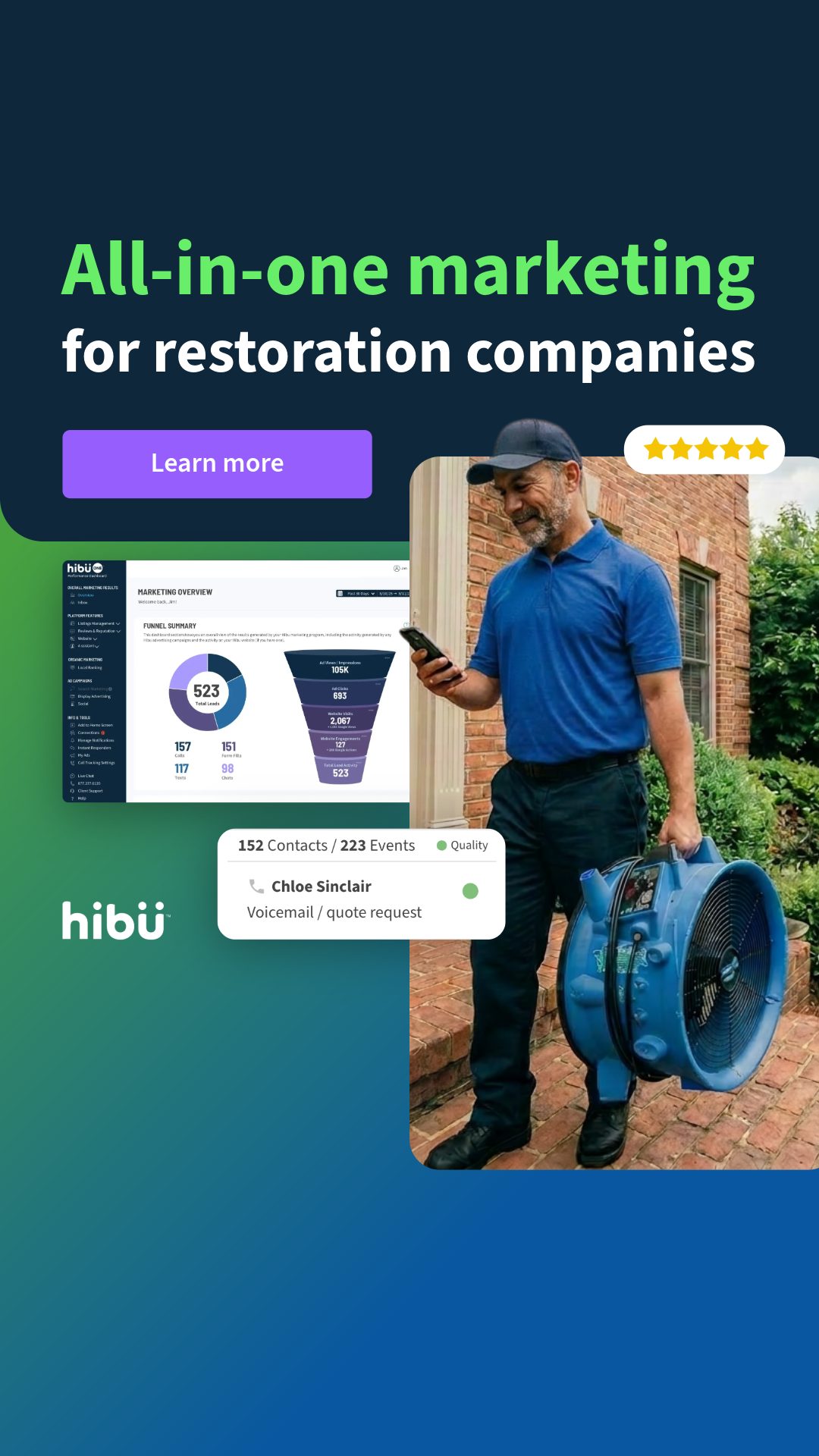 Hibu Facebook ad from Jul 1, 2026