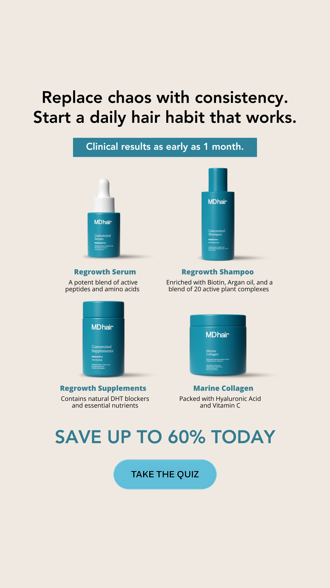 MDhair Facebook ad