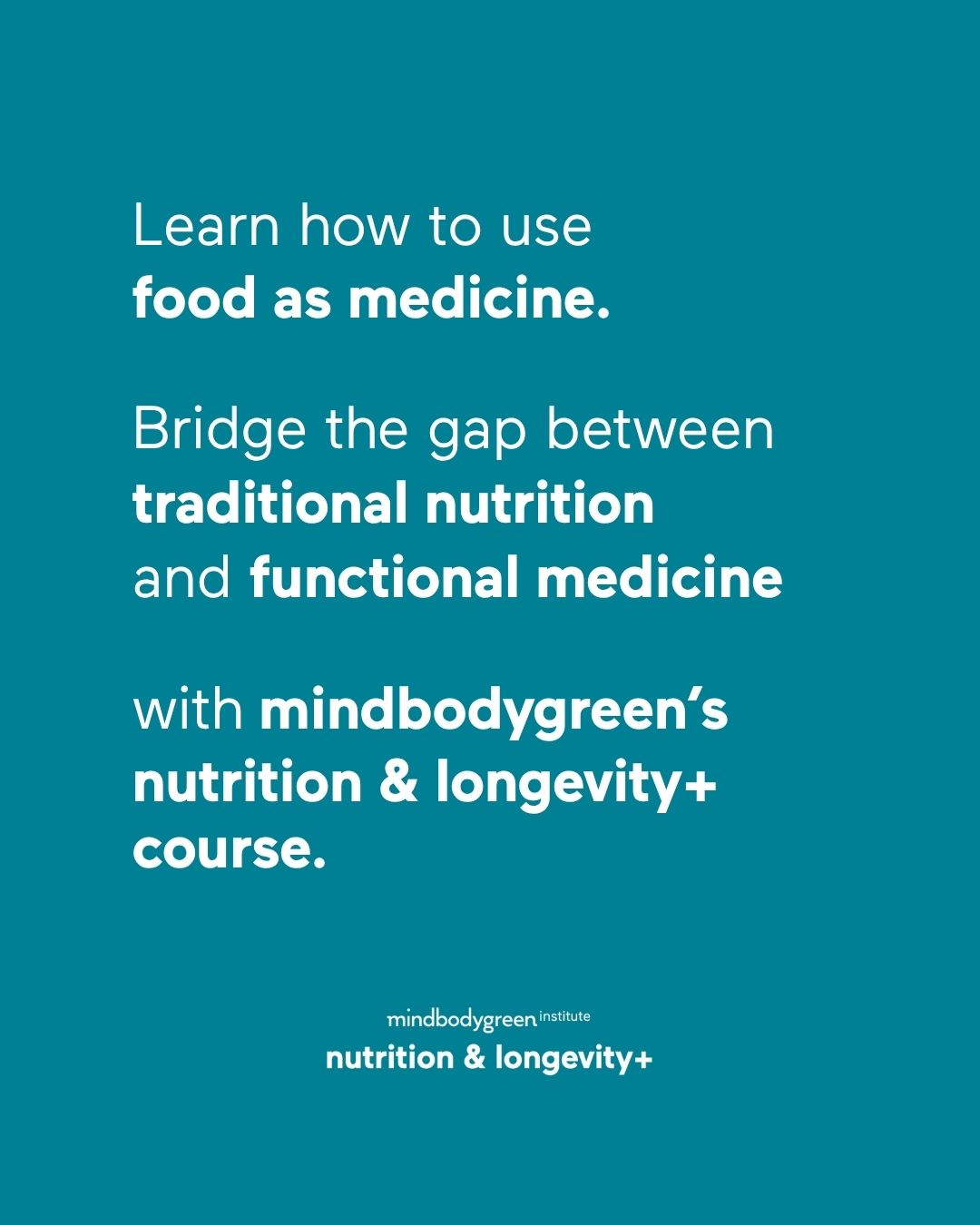 mindbodygreen Institute Facebook ad