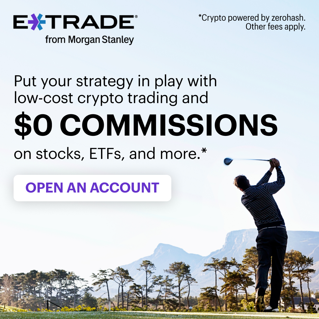 E*TRADE from Morgan Stanley Facebook ad: Get Started with E*TRADE