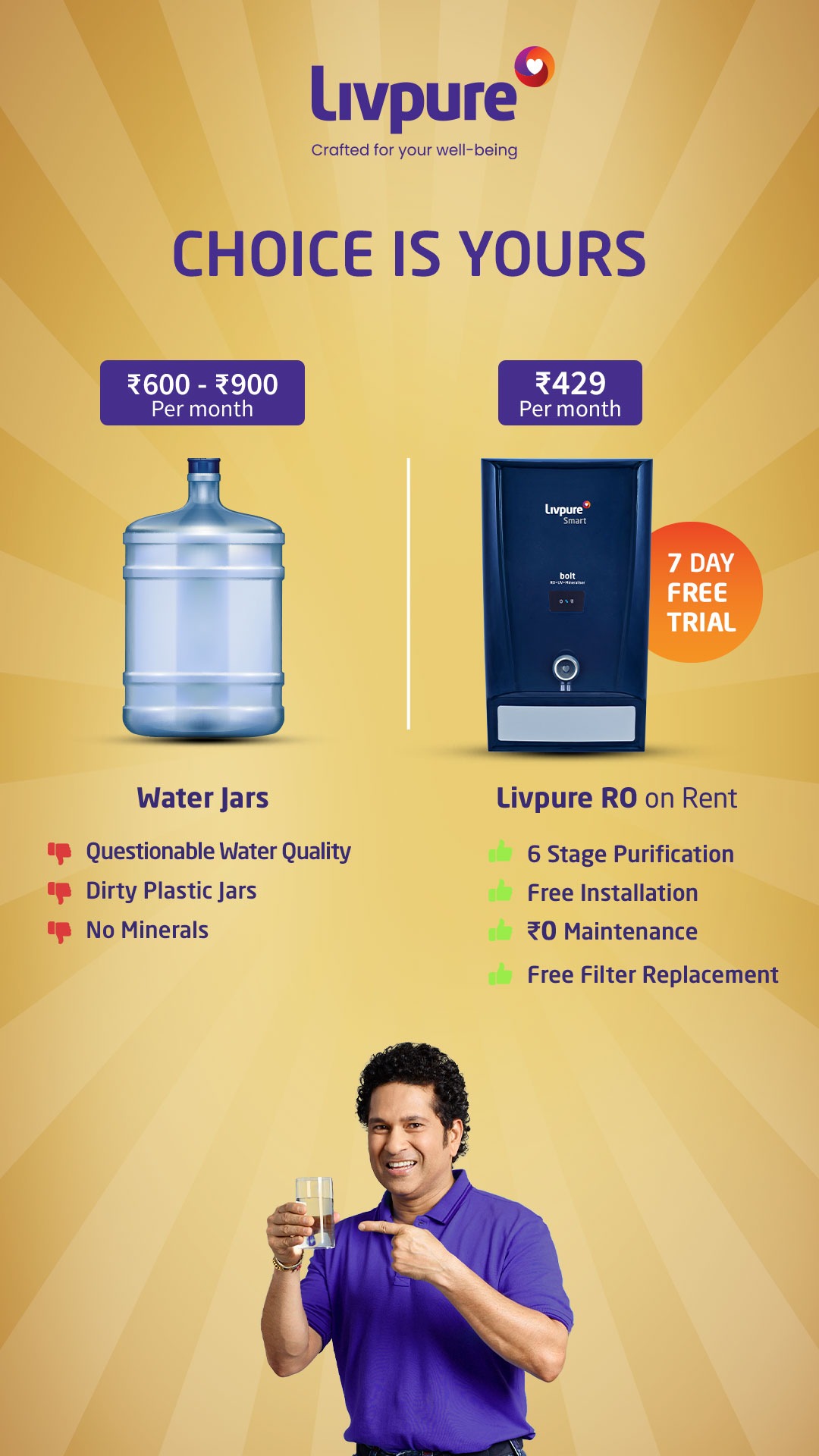 Livpure India Facebook ad