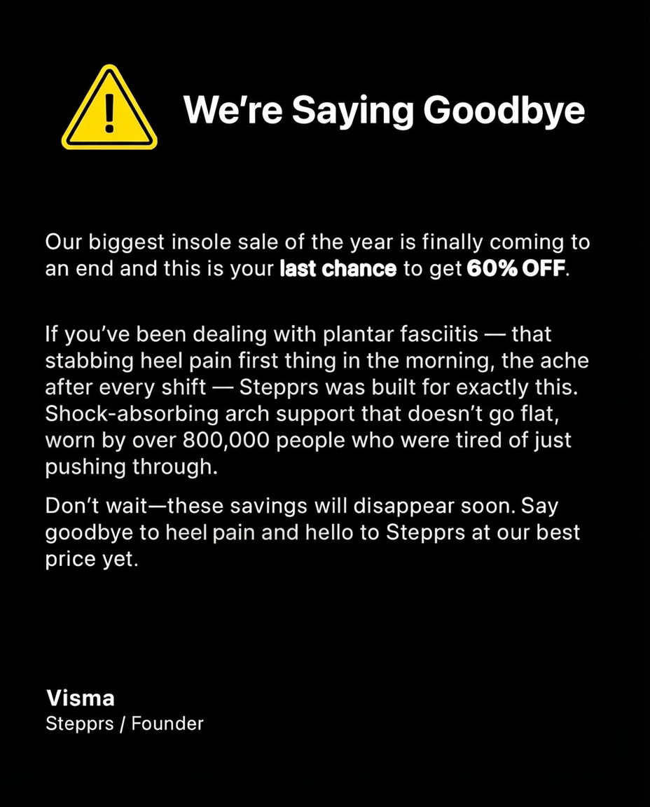 Stepprs Facebook ad
