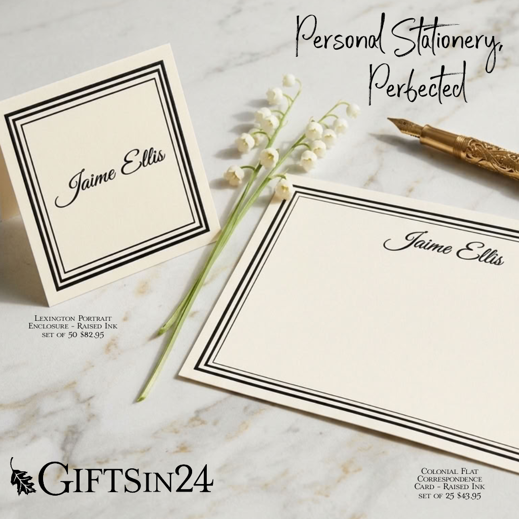 Gifts in 24 - Personalized Stationery and Custom Printed Gifts Facebook ad: The Stationery Combination Everyone Is Talking About