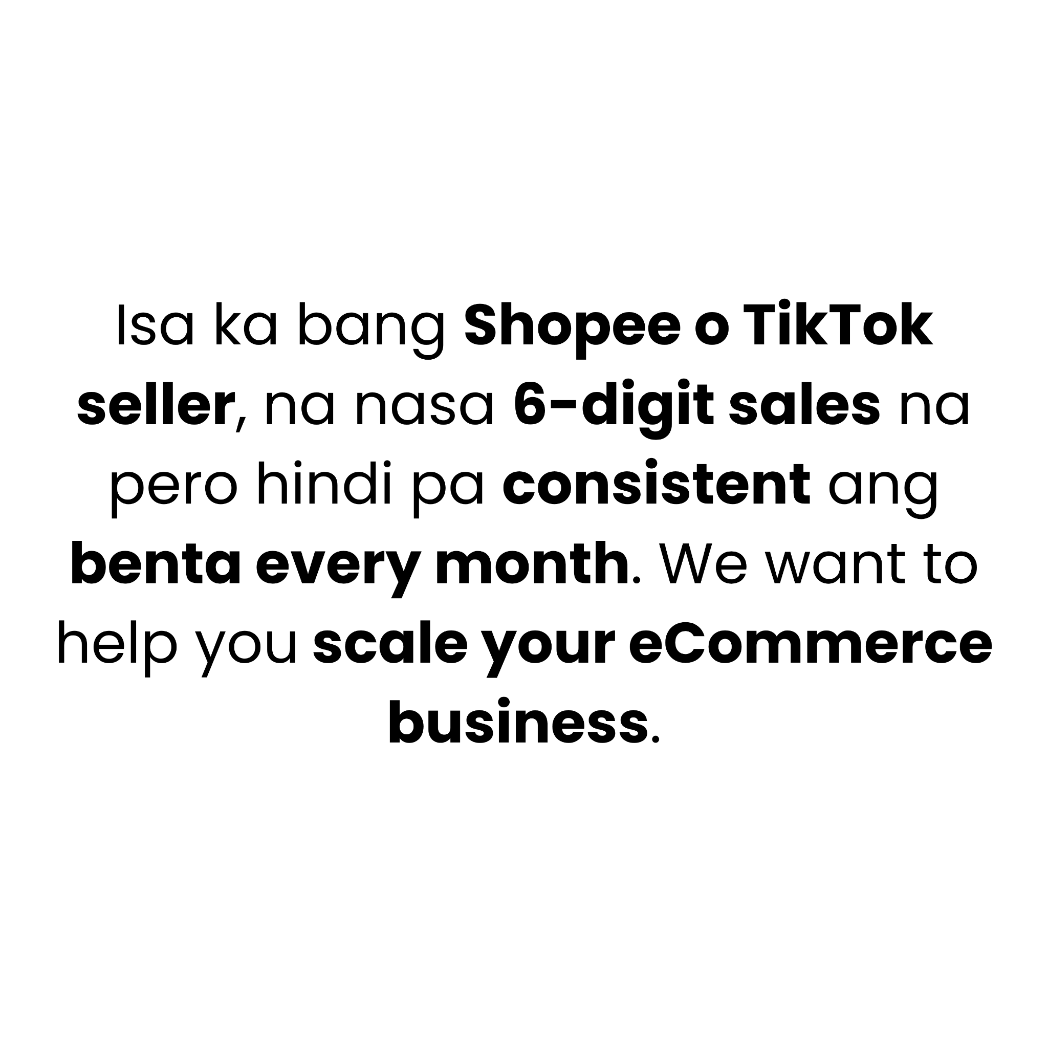 ECOM Accelerator Facebook ad