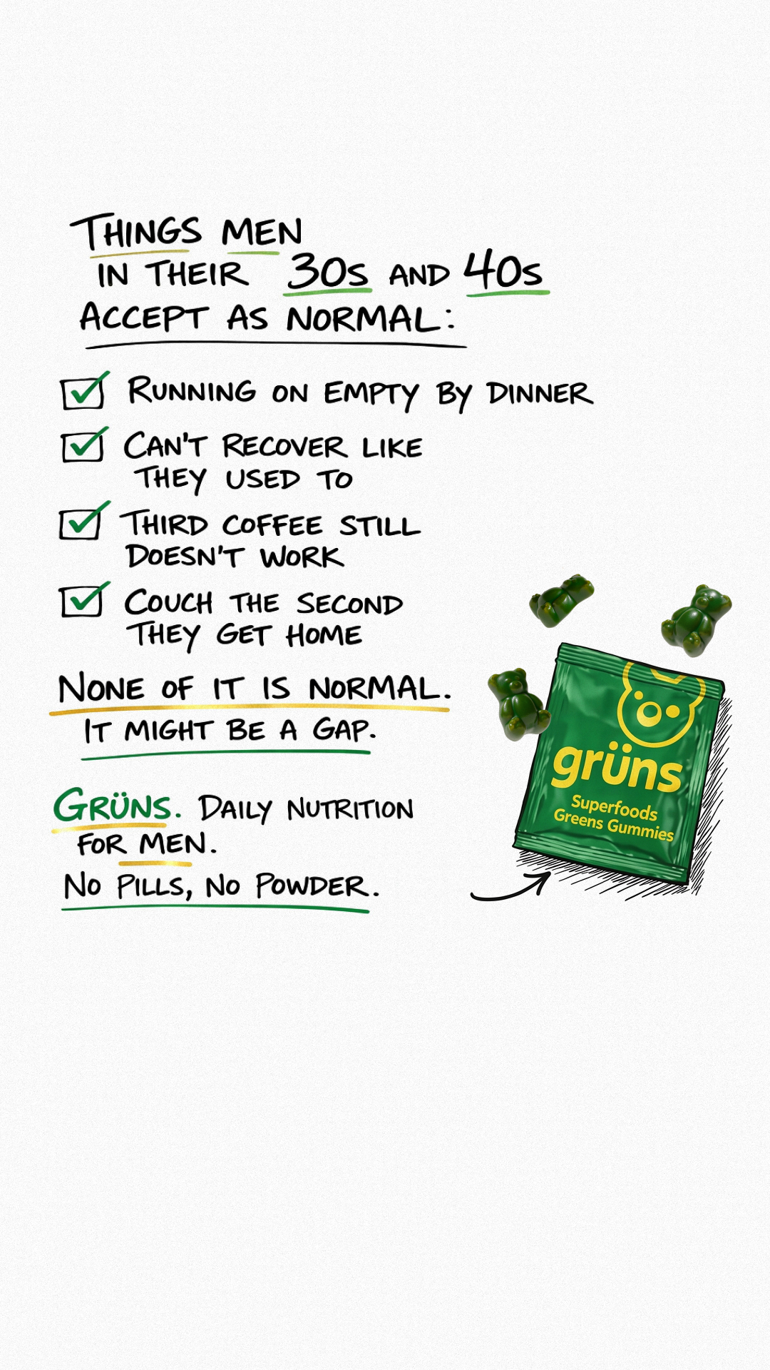 Grüns Facebook ad