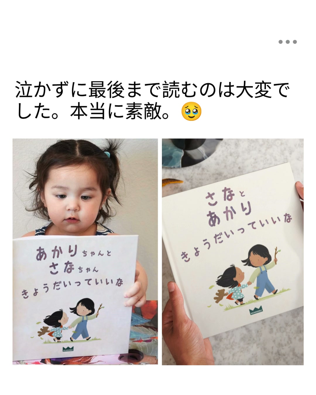 Wonderbly Facebook ad: きょうだいの絵本を作る